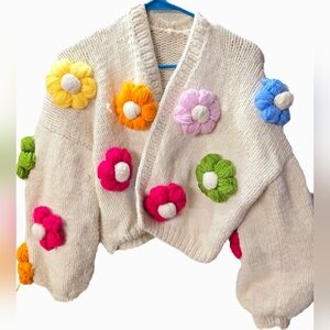🌸Chunky Flower Crochet Cardigan🌸
